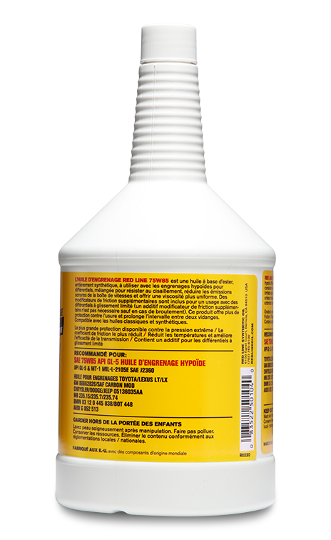 Red Line 75W85 GL-5 Gear Oil - quart