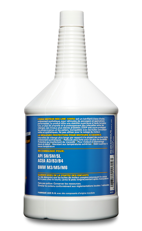 Red Line 10W60 Motor Oil - quart