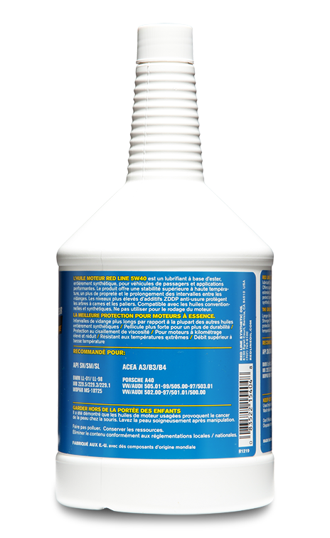 Red Line 5W40 Motor Oil - quart