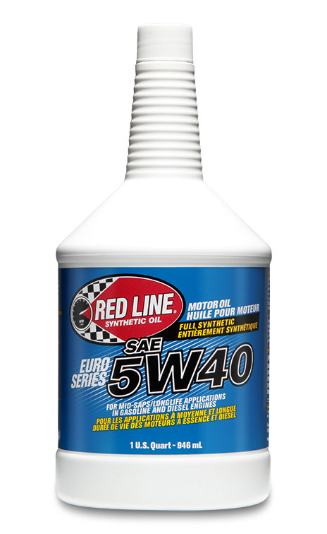 Red Line Euro-Series 5W40 Motor Oil - quart